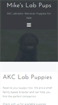 Mobile Screenshot of mikeslabpups.com